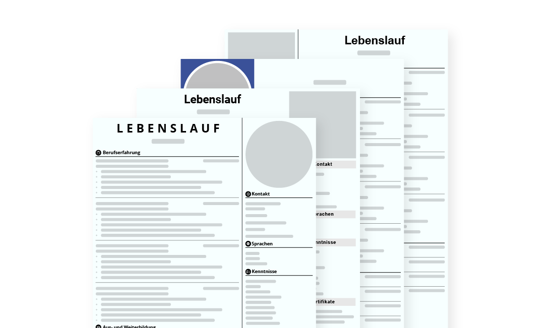 Schweizer Lebenslauf Vorlagen auswählen