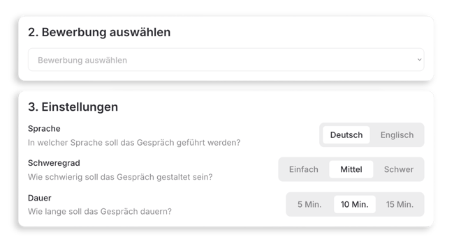 Vorstellungsgespräch spezifisch auf deine Bewerbung üben