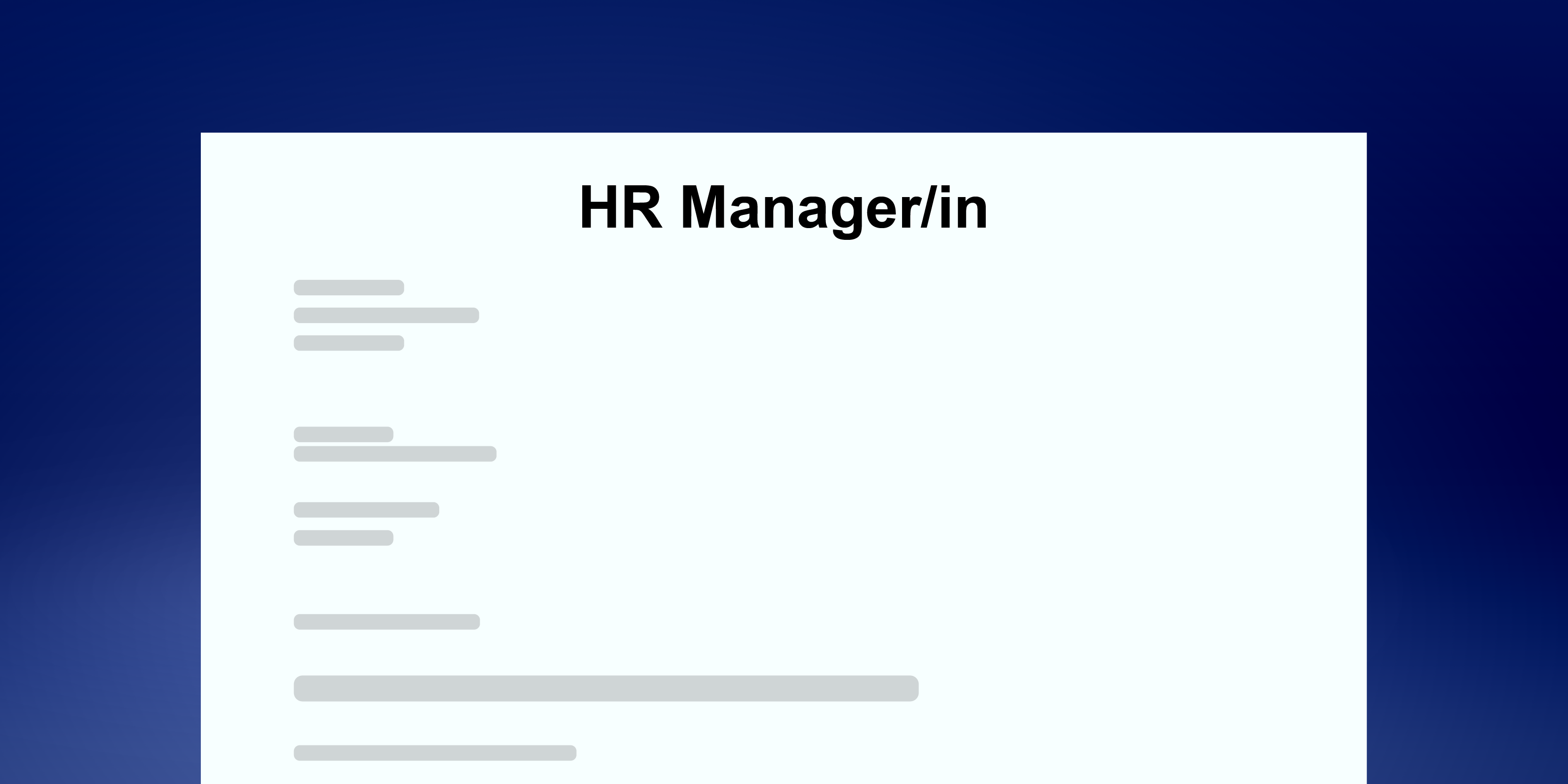 Motivationsschreiben HR Manager Schweiz – Beispiel mit Aufbau, Skills und Tipps für die Bewerbung im Human Resources