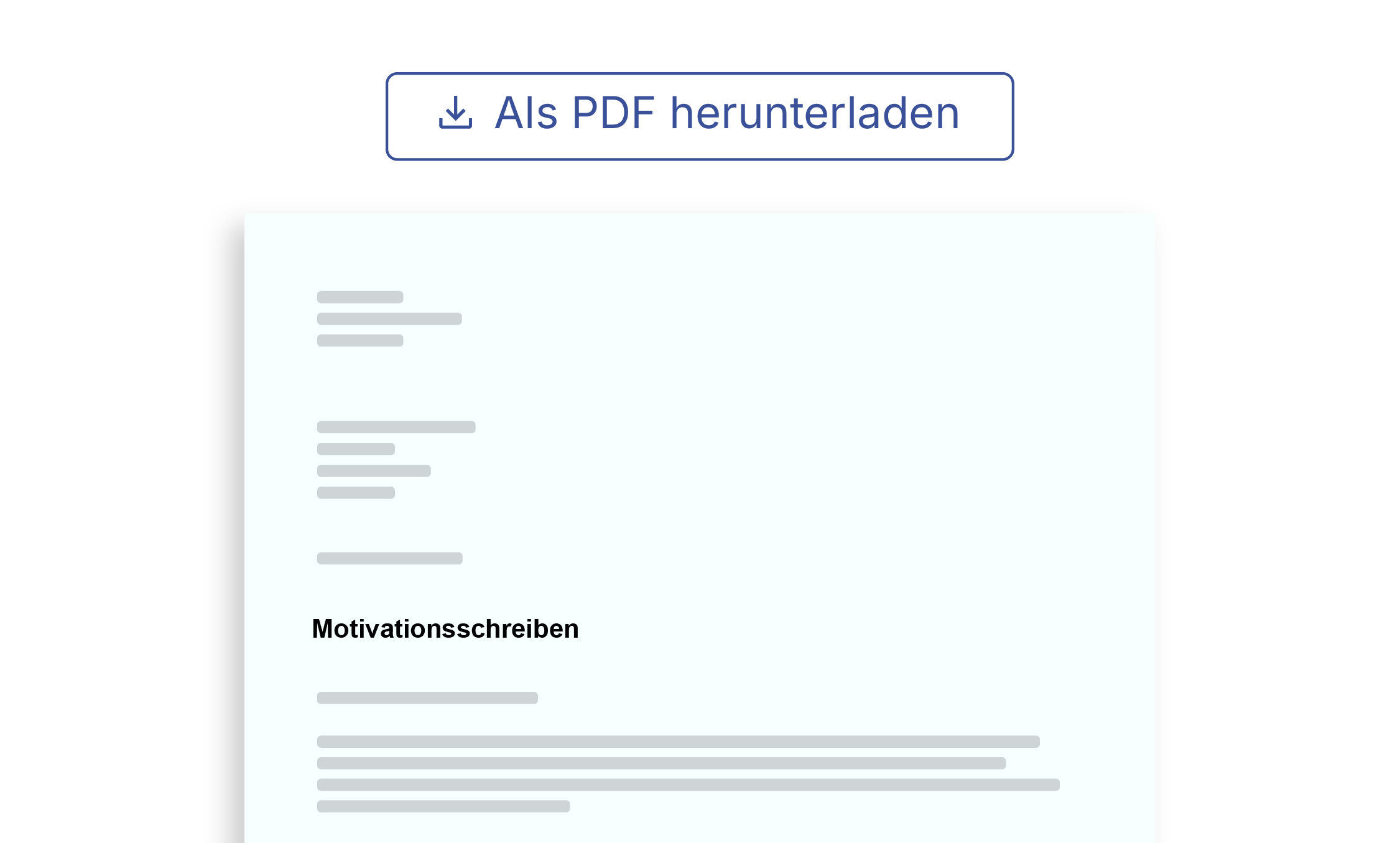 Das überzeugende Motivationsschreiben als PDF herunterladen