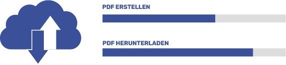 PDF-Erstellung und Herunterladen Grafik