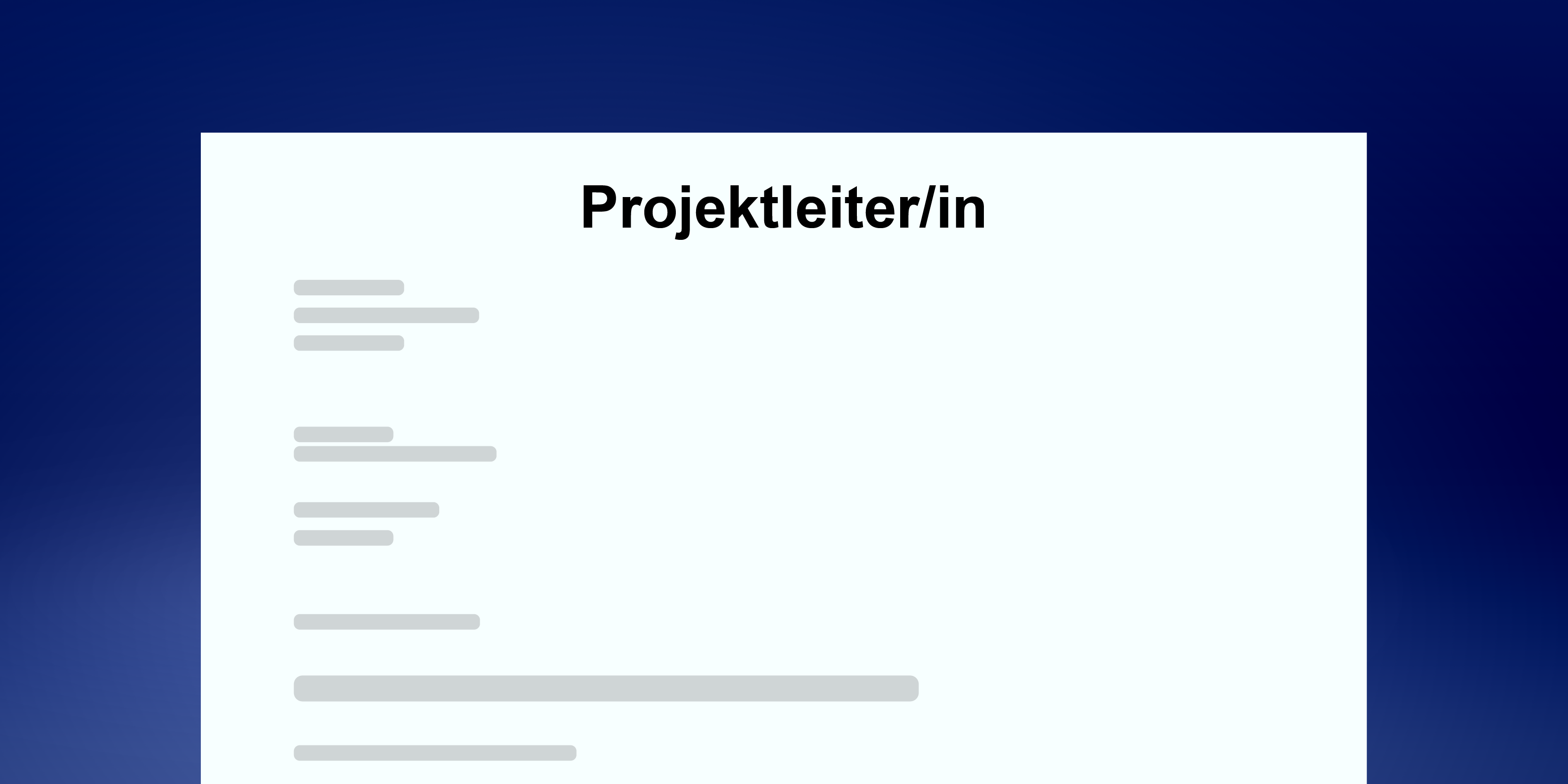 Beispiel eines professionellen Motivationsschreibens als Projektleiter/in für den Schweizer Arbeitsmarkt mit konkreten Projektzahlen und HERMES-Methodik
