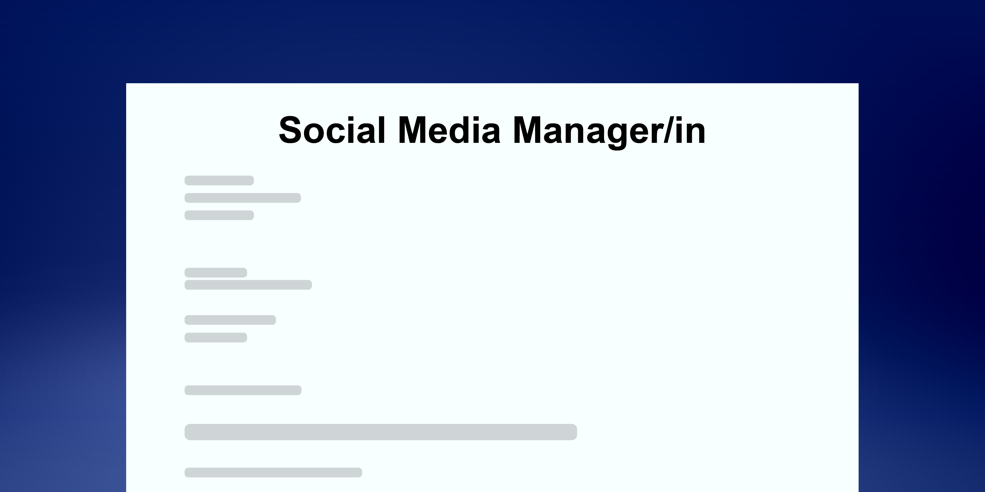 Motivationsschreiben Social Media Manager Schweiz – Beispiel mit Aufbau, Skills und Tipps für die Bewerbung im Digital Marketing