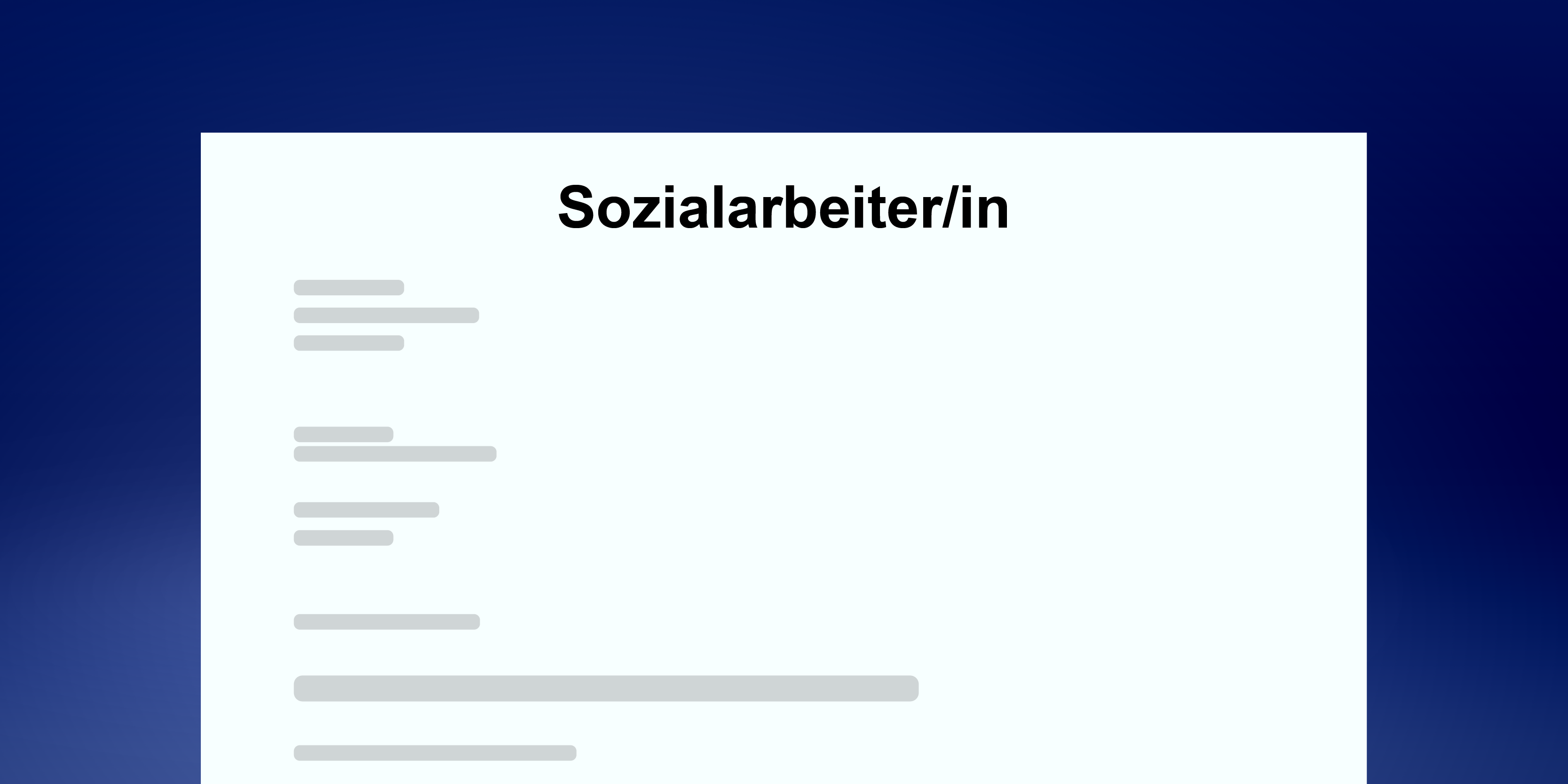 Motivationsschreiben Sozialarbeiter/in Schweiz – Muster und Vorlage mit Beispieltext für die Bewerbung in der Sozialarbeit